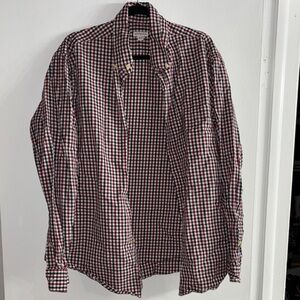 Gant Men's Red and Black Checkered Shirt